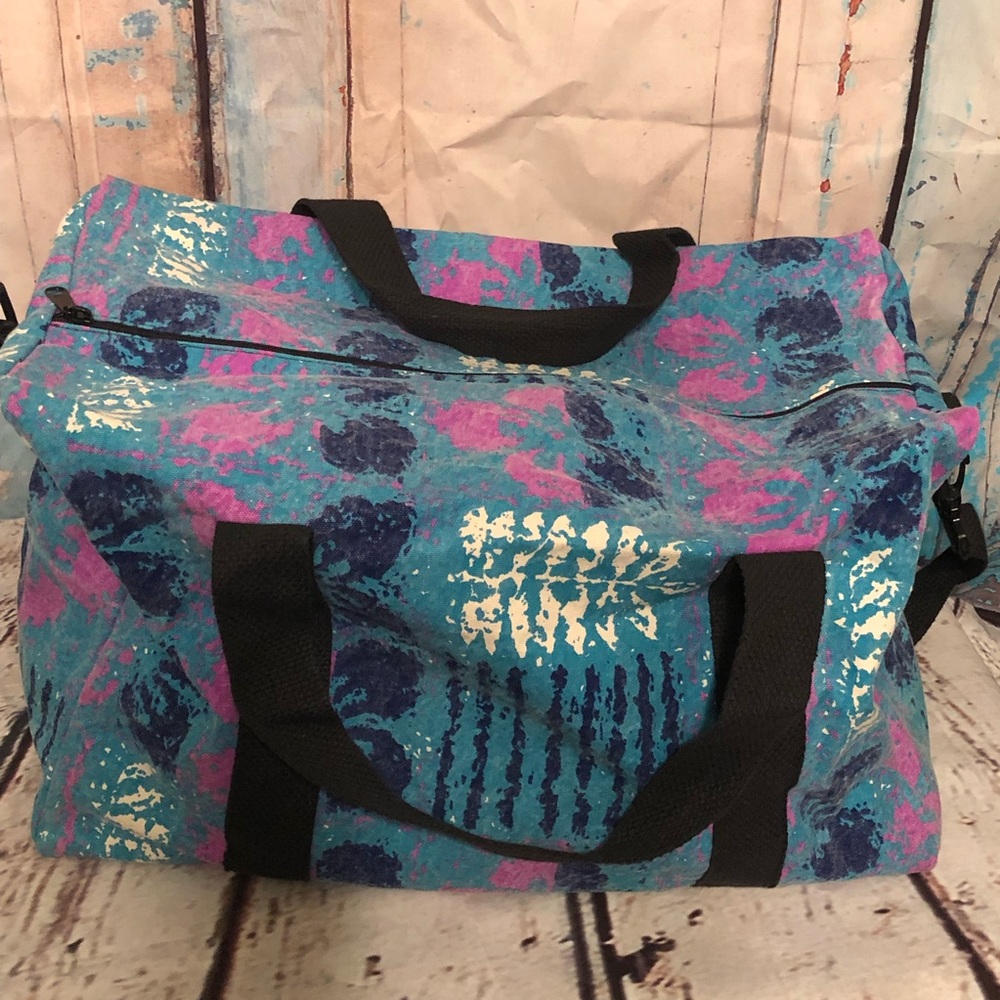 🛑Sold🛑Newport Canvas Company Duffle Bag Large Over Size Travel Bag Tie Dye USA - Picture 3 of 7